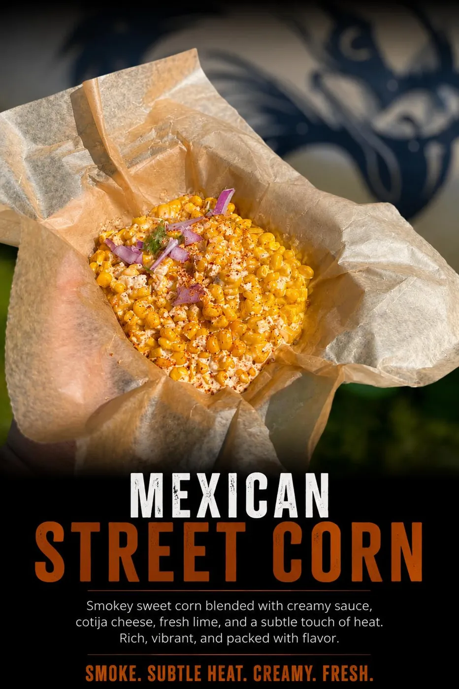 Mexican street corn in parchment paper